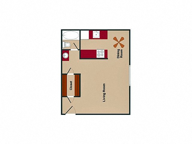 Madera at Metro Studio Floor Plan